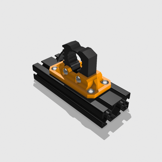 QuickFist Adapter Bracket For Easy Horizontal Mounting to 1530 Series Extrusion Alluminum Bar with Optional Riser