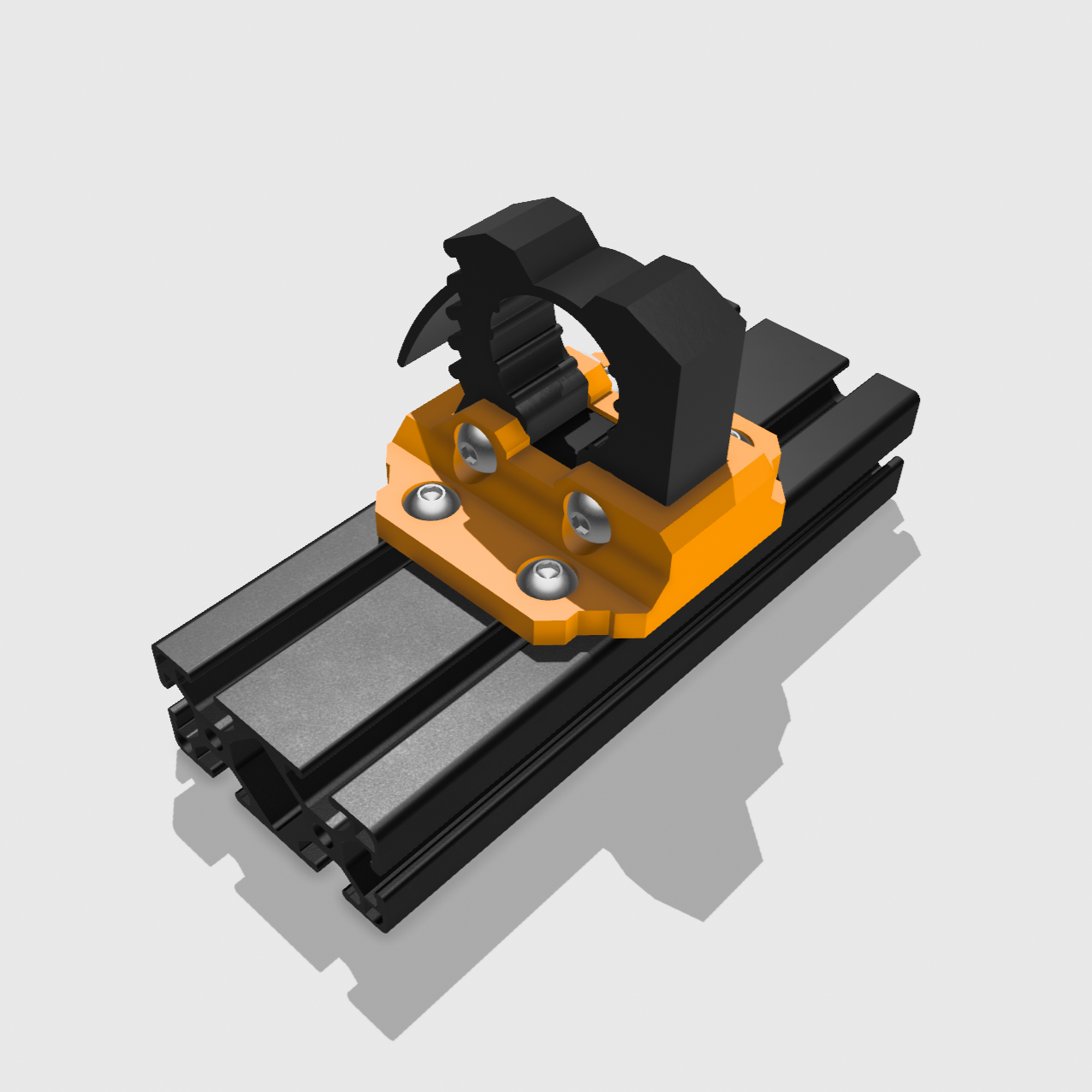 QuickFist Adapter Bracket For Easy Vertical Mounting to 1530 Series Extrusion Alluminum Bar with Optional Riser