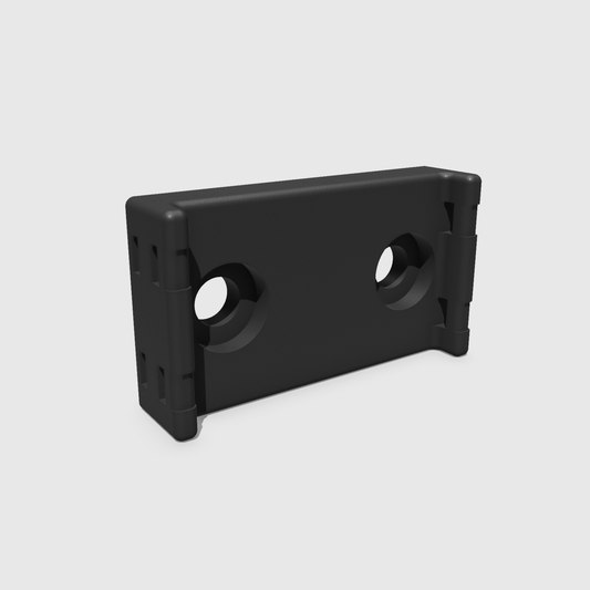 Universal T-Channel/C-Channel Zip Tie Mount - Dual Standard Bracket